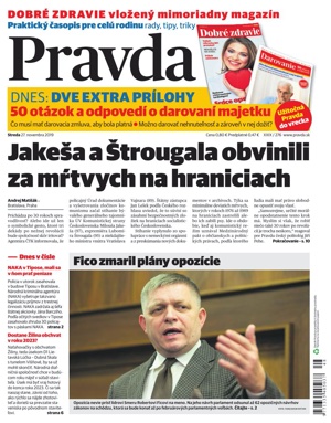 Titulka denníka Pravda z 27.11.2019 s mimoriadnym magazínom DOBRÉ ZDRAVIE, v ktorom bol zverejnený na str. 8-9 článok o NFI protokole s názvom Vylieči diabetes NFI protokol?