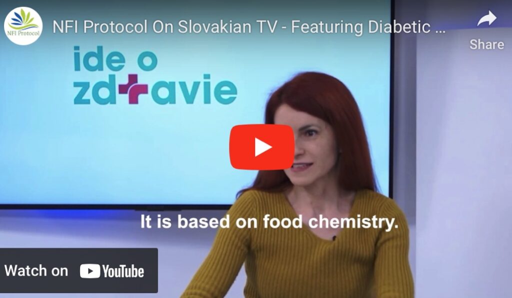 Screenshot pre preklik na video Pravda TV, kde diabetologička MUDr. Janka Lejavovová a pacientka Janka Brezinová rozprávajú o skúsenostiach s NFI protokolom.